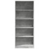 Armario de madera de ingeniería gris hormigón 80x50x200
