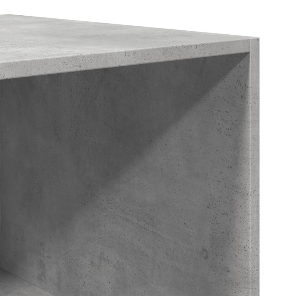 Armario de madera de ingeniería gris hormigón 80x50x200