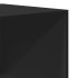 Armario de madera de ingeniería negro 80x50x200