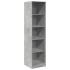 Armario de madera contrachapada gris hormigón 50x50x200