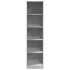 Armario de madera contrachapada gris hormigón 50x50x200