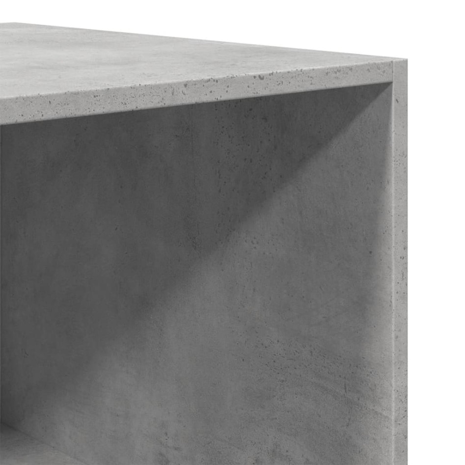 Armario de madera contrachapada gris hormigón 50x50x200