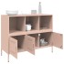 Aparador acero rosa 100,5x39x79