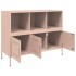 Aparador acero rosa 100,5x39x79