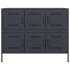 Aparador acero gris antracita 100,5x39x79