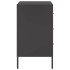 Mesitas de noche 2 unidades acero negro 36x39x68