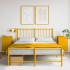 Mesitas de noche 2 unidades acero amarillo mostaza 36x39x68