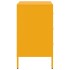 Mesitas de noche 2 unidades acero amarillo mostaza 36x39x68