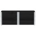 Collares de palets 3 uds madera maciza de pino negro 150x50