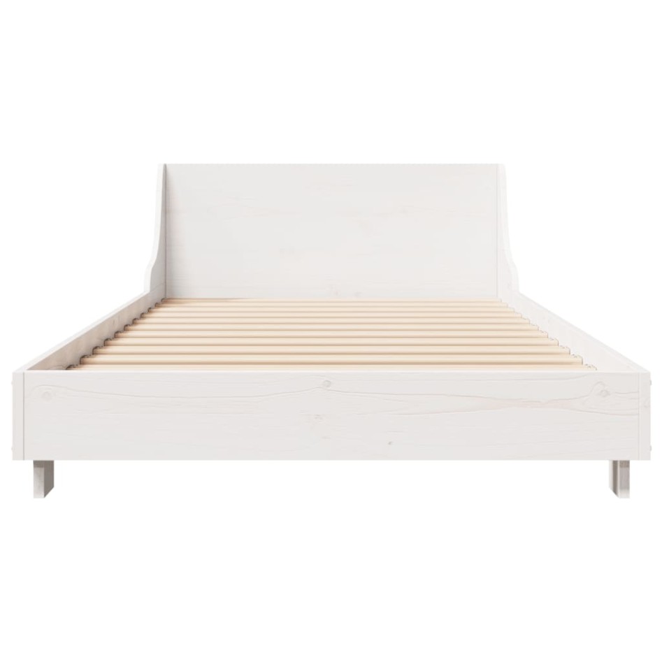 Estructura cama sin colchón madera maciza pino blanca