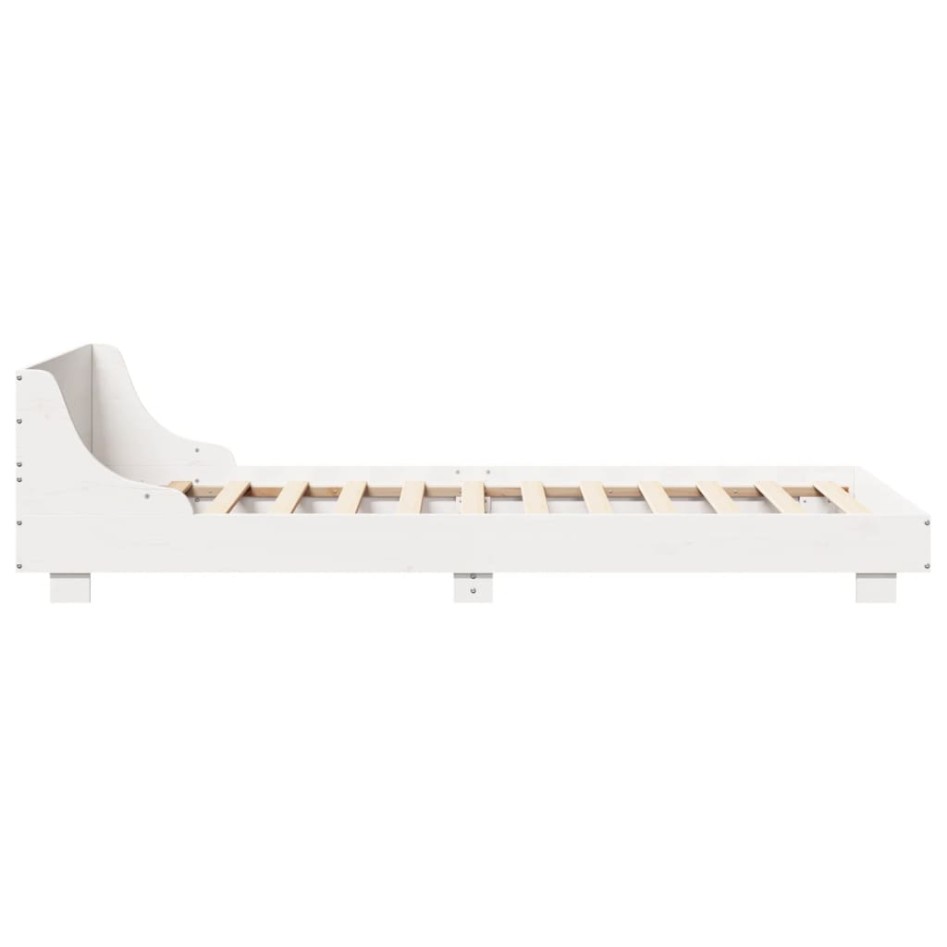 Estructura cama sin colchón madera maciza pino blanca