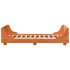 Cama sin colchón madera maciza de pino marrón cera 100x200