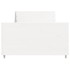 Estructura de cama sin colchón madera de pino blanca 90x200