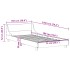 Estructura de cama sin colchón madera maciza marrón 75x190