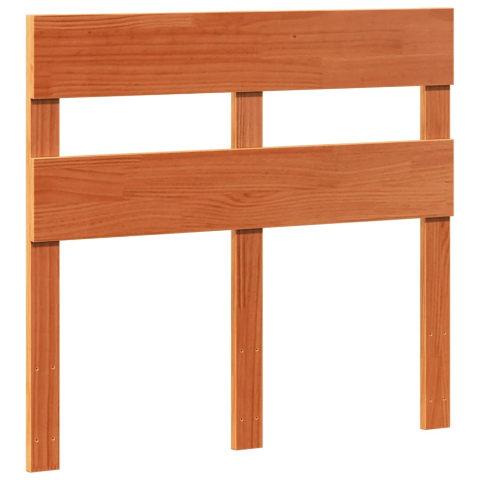 Estructura de cama sin colchón madera de pino marrón 90x200