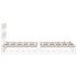 Estructura de cama sin colchón madera maciza blanca 75x190