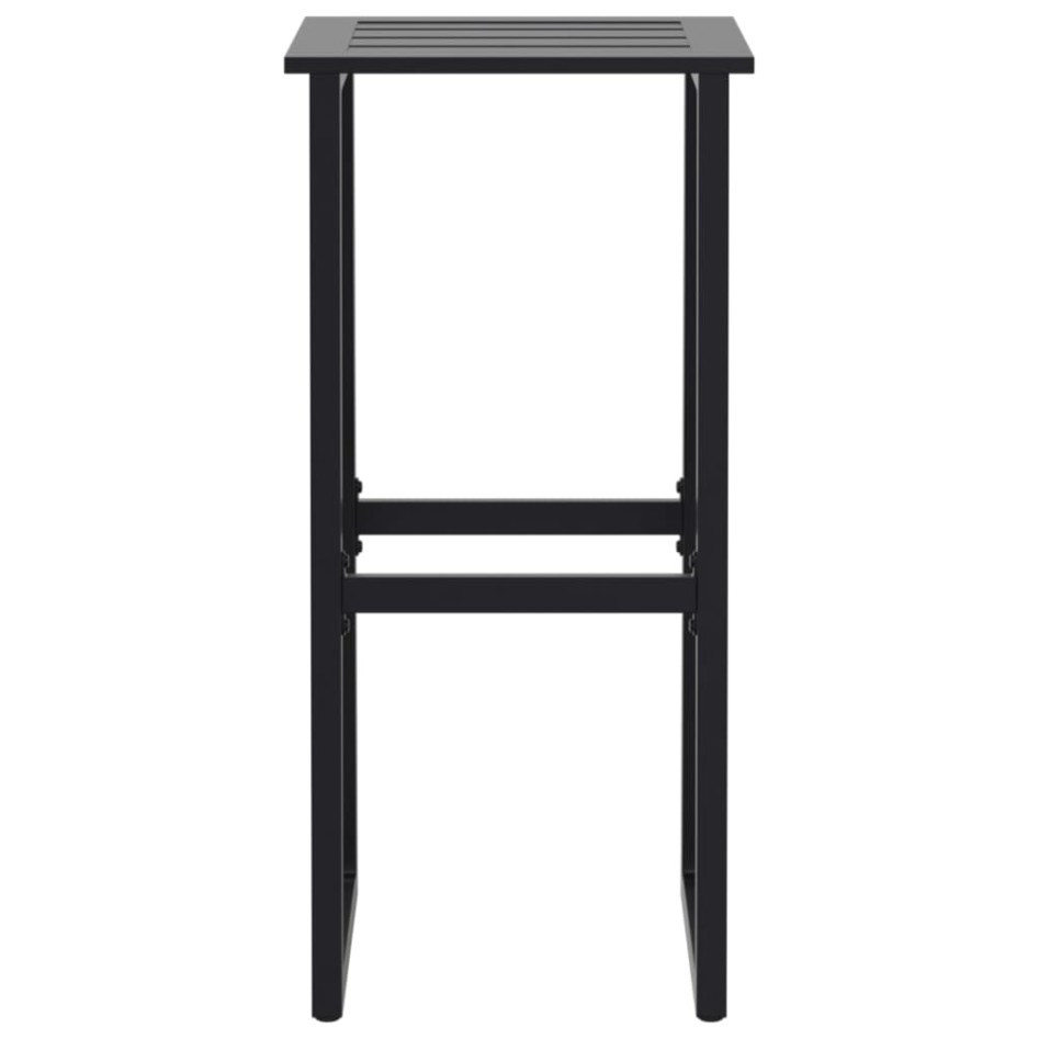 Juego de mesa alta y taburetes de jardín 7 piezas acero