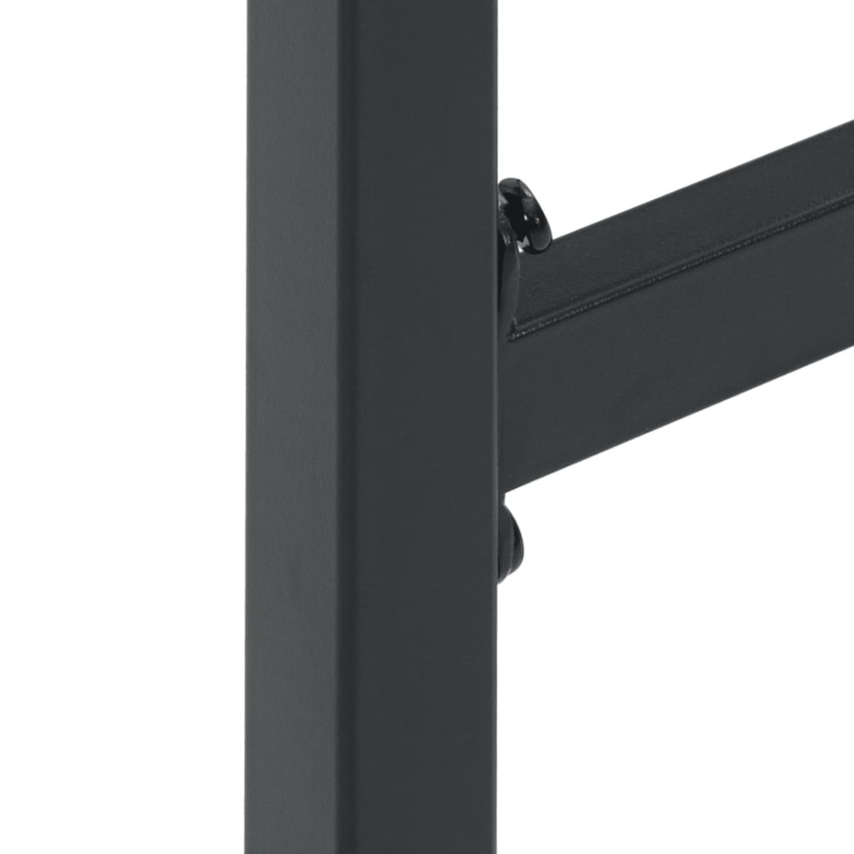 Juego de mesa alta y taburetes de jardín 7 piezas acero