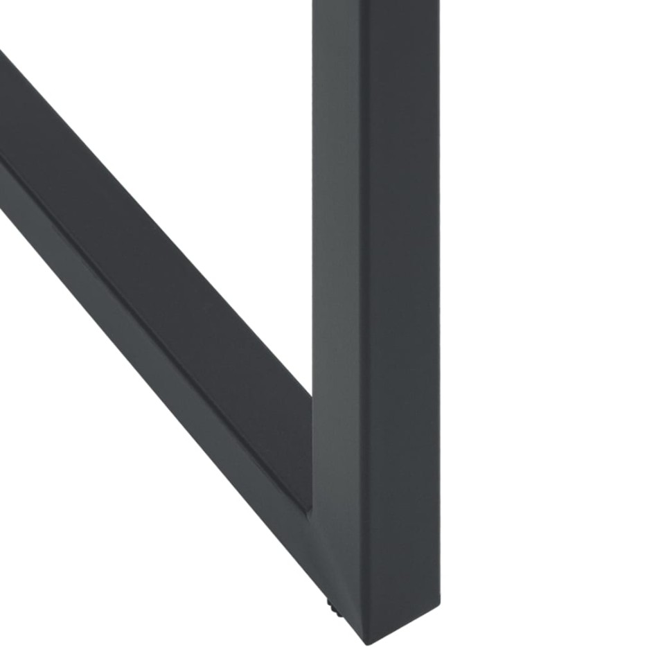 Juego de mesa alta y taburetes de jardín 7 piezas acero