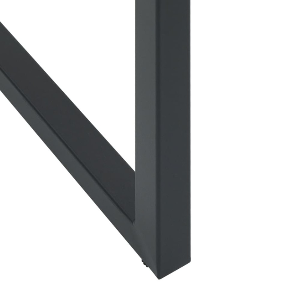 Juego de mesa alta y taburetes de jardín 5 piezas acero