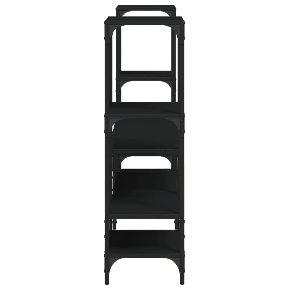 Mueble para TV madera de ingeniería negro 206,5x28,5x95
