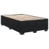 Cama box spring con colchón terciopelo negro 120x190