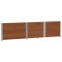 Collares de palets 3 uds madera maciza pino marrón 150x100