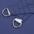 Toldo de vela cuadrado tela Oxford azul 7x7