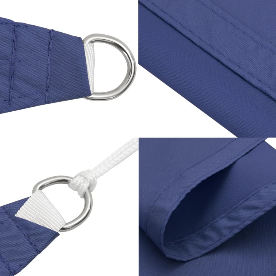 Toldo de vela cuadrado tela Oxford azul 7x7