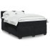 Cama box spring con colchón terciopelo negro 140x200