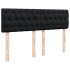 Cama box spring con colchón terciopelo negro 140x200