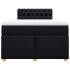 Cama box spring con colchón tela negro 120x190