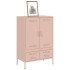 Aparador acero rosa 68x39x101,5