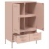 Aparador acero rosa 68x39x101,5