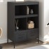 Aparador acero negro 68x39x101,5