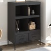 Aparador acero negro 68x39x101,5 cm