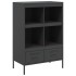 Aparador acero negro 68x39x101,5