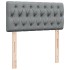Cama box spring con colchón tela gris claro 90x200