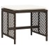 Set comedor para jardín 9 pzas y cojines ratán sintético