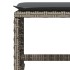 Set comedor jardín 9 pzas y cojines ratán sintético