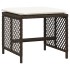 Set comedor de jardín 11 pzas y cojines ratán sintético
