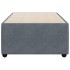 Estructura de cama sin colchón terciopelo gris oscuro 90x190
