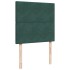 Cama box spring con colchón terciopelo verde oscuro 90x200