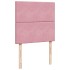 Cama box spring con colchón terciopelo rosa 90x200