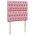 Cama box spring con colchón terciopelo rosa 90x200