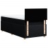Cama box spring con colchón tela negro 90x190