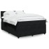 Cama box spring con colchón terciopelo negro 160x200