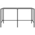 Mesa alta de bar acero recubrimiento polvo negro 200x100x110