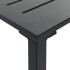 Mesa alta de bar acero recubrimiento polvo negro 200x100x110