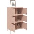 Aparador de acero rosa 68x39x113